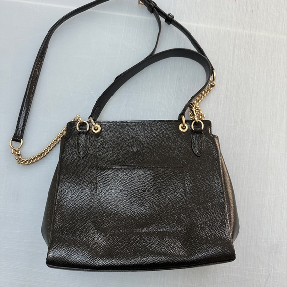 Coach Avery Flap Carryall Black Gold - Picture 2 of 13